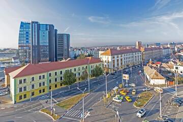 Фото номера Апартаменты с видом на город Апарт-отели Plaza35 г. Сибиу 17
