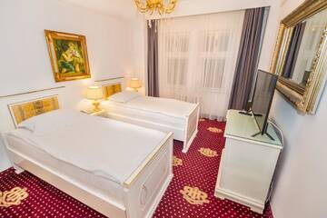 Фото номера Двухместный номер с 2 отдельными кроватями Отель Hotel Imparatul Romanilor г. Сибиу 2